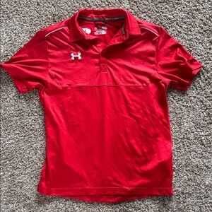 Under Armour Men's Bright Red Polo Shirt